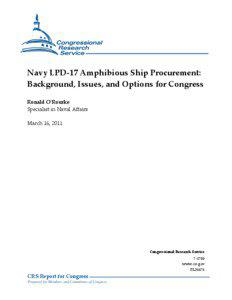 Navy LPD-17 Amphibious Ship Procurement