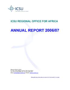 Microsoft Word - ICSU ROA Annual Report  _2006-07_ _2_.doc