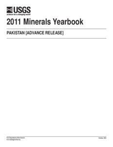 The Mineral Industry of Pakistan in 2011