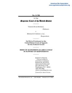 NoIN THE Supreme Court of the United States ———— VERNON HUGH BOWMAN,