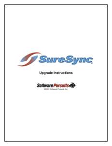 Microsoft Word - SureSync 6 Upgrade Documentation.doc
