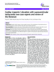 Cardiac dysrhythmia / Medical emergencies / Aging-associated diseases / Heart diseases / Troponin test / Acute coronary syndrome / Supraventricular tachycardia / AV nodal reentrant tachycardia / Myocardial infarction / Cardiology / Medicine / Circulatory system