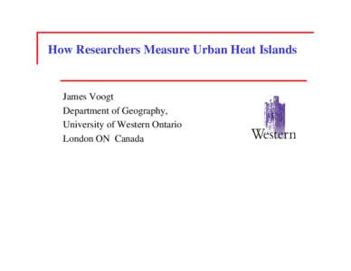 Heat transfer / Environmental science / Building engineering / Urban heat island / Thermodynamics / Energy conversion / Waste heat / Urban thermal plume / R-value / Atmospheric sciences / Climate forcing / Meteorology