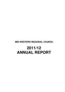 MID-WESTERN REGIONAL COUNCIL[removed]ANNUAL REPORT  MID-WESTERN REGIONAL COUNCIL