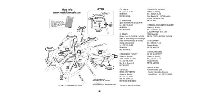 Heysel / AutoWorld / Europe / Brussels / Atomium / Cinquantenaire