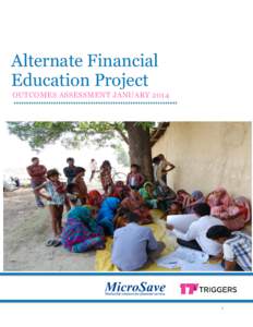 Alternate Financial Education Project OUTCOMES ASSESSMENT JANUARY