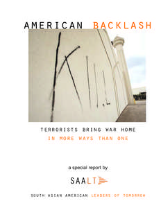 american backlash  terrorists bring war home