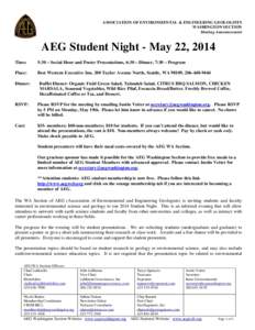 Microsoft Word - AEG Student Night May 2014 Flyer