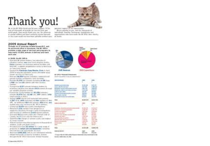 Thank you! We at the BC SPCA thank you for your support. If the tens of thousands of animals we care for each year could speak, they would thank you, too. Our advances in animal welfare and heart-warming stories featured