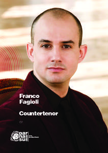 Franco Fagioli Countertenor