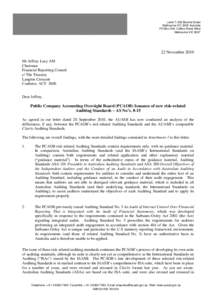 AUASB letter to FRC re PCAOB Standards[removed])