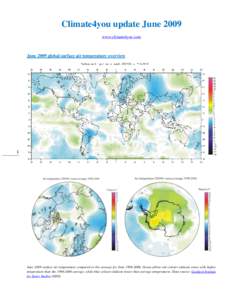 Climate4you update June 2009 www.climate4you.com June 2009 global surface air temperature overview  1