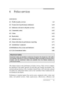 Chapter 6: Police services - Report on Government Services 2011