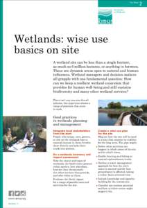 Fact Sheet  Convention on Wetlands  Wetlands: wise use