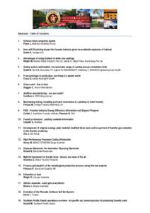 Abstracts - Table of Contents 1. Defence future programs update Pears L, Defence Industries Envoy