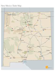 New Mexico State Map  an Rive r