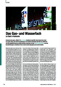 Quelle: Messe Karlsruhe  DVGW Das Gas- und Wasserfach