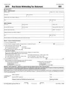 2009 Form[removed]Real Estate Withholding Tax Statement