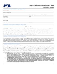Microsoft Word - Allied 2014 Membership Application