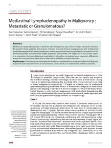 78	  Journal of the association of physicians of india • vol 62 • published on 1st of every month 1st july, 2014 Case Report