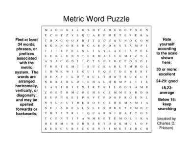 Microsoft PowerPoint - Metric_Word_Puzzle.ppt