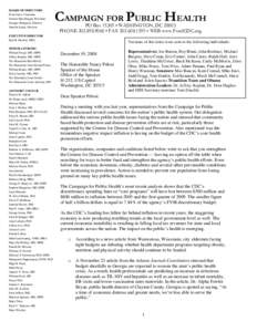 Health policy / Centers for Disease Control and Prevention / Health education / Association of Public Health Laboratories / American Public Health Association / Julie Gerberding / Center for Minority Health / Health / Public health / Health promotion