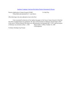 Southern Campaign American Revolution Pension Statements & Rosters Pension Application of James Goosely R14483 Transcribed and annotated by C. Leon Harris. VA Half Pay