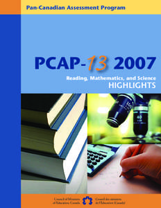 Pan-Canadian Assessment Program  PCAP- 2007