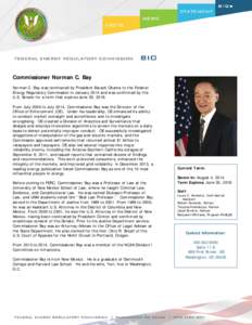 Commissioner Norman C. Bay Biography