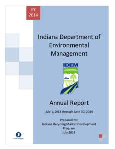 FY 2014 Indiana Department of Environmental Management