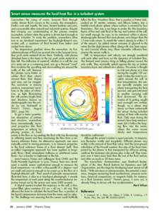 Smart sensor measures the local heat flux in a turbulent system  VERTICAL POSITION (cm) 26