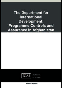 International development / Department for International Development / Private sector development / Integrity Watch Afghanistan / War in Afghanistan / Afghanistan / Fragile state / Development / Asia / International economics