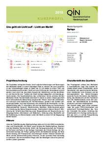 2010 KURZPROFIL Uns geht ein Licht auf! - Licht am Markt! Modellprojekt: Springe