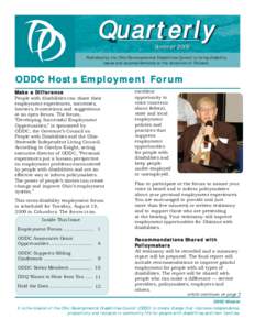 DD Quarterly newsletter - Summer 2009