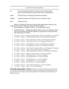 INTEROFFICE MEMORANDUM TO: PAUL BRANSCOMBE, DEPARTMENT HEADS, BOARD OF SELECTMEN ASHLAND SCHOOL DISTRICT AND ASHLAND UTILITY DEPARTMENTS