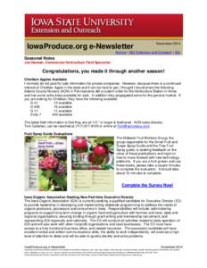 2014 Midwest Small Fruit and Grape Spray  Guide