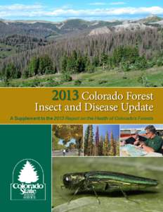 2013 Colorado Forest Insect and Disease Update[removed]Colorado Forest Insect and Disease Update A Supplement to the 2013 Report on the Health of Colorado’s Forests