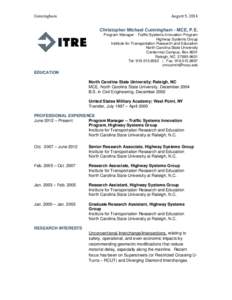 Christopher Cunningham Resume