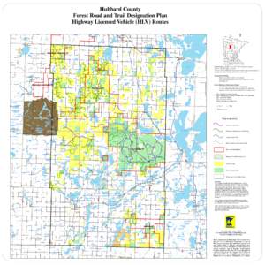 Hubbard County Forest Road and Trail Designation Plan Highway Licensed Vehicle (HLV) Routes Wolf Lake  Van Buren