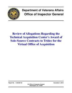 Department of Veterans Affairs Office of Inspector General