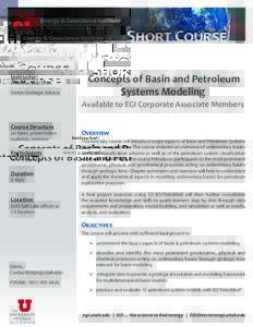 Petroleum geology / Sedimentology / Physical geography / Structural basin / Geology / Geologist / Petroleum / Source rock / Basin modelling