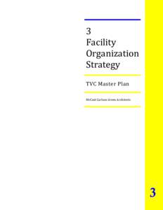 3  Facility  Organization Strategy  TVC Master Plan  McCool Carlson Green Architects 