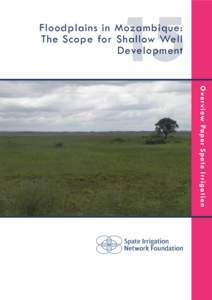 15  Floodplains in Mozambique: The Scope for Shallow Well Development