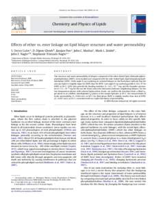 Lipid bilayer / Dipalmitoylphosphatidylcholine / Lipid / Phospholipid / X-ray crystallography / Wide-angle X-ray scattering / Ether lipid / Cell membrane / Biology / Membrane biology / Chemistry