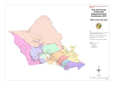 Alternative Name: Makapuu Point[removed]City and County of Honolulu Reapportionment