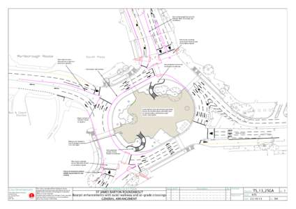 New central pedestrian/cycle link between Moon St crossing and roundabout. New toucan crossings across North Street as part