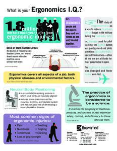 What is your  Ergonomics I.Q.? 1..8