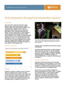 Oral Rehydration Solution/Oral Rehydration Therapy