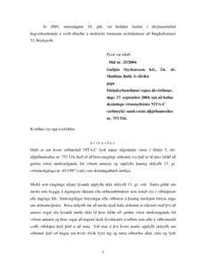 Mál nr[removed]: Guðjón Styrkársson hrl., f.h. dr. Matthias Rath, S-Afríku gegn Einkaleyfastofunni vegna ákvörðunar, dags. 17. september 2004, um að hafna skráningu vörumerkisins VITA-C (orðmerki) samkvæmt a