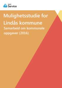 Mulighetsstudie for Lindås kommune Samarbeid om kommunale oppgaver